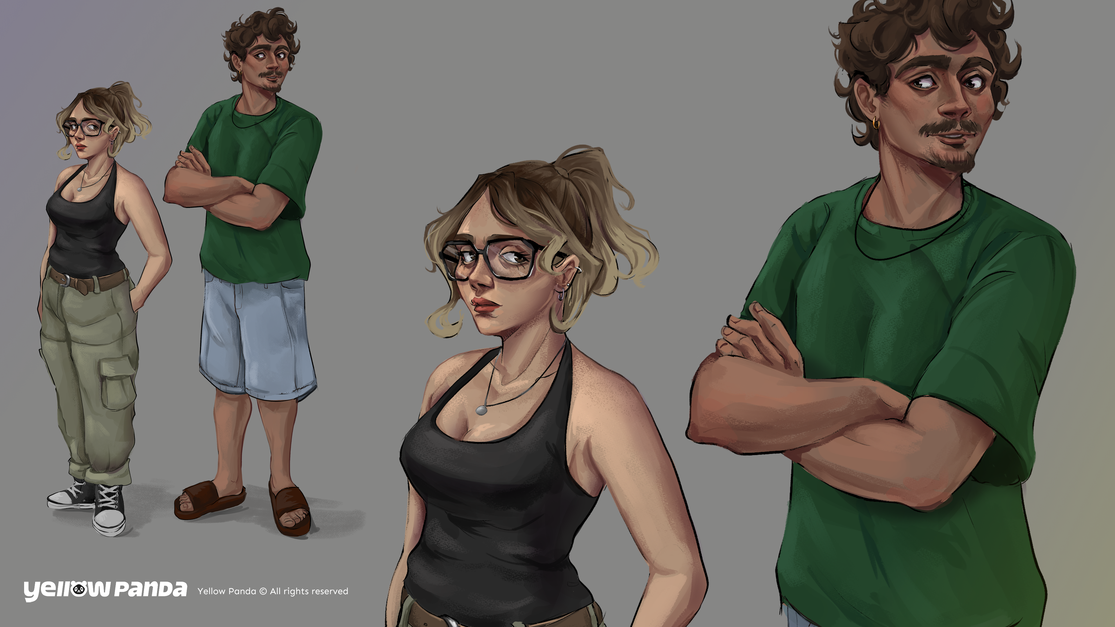 Date Night Games Concept Art Couple