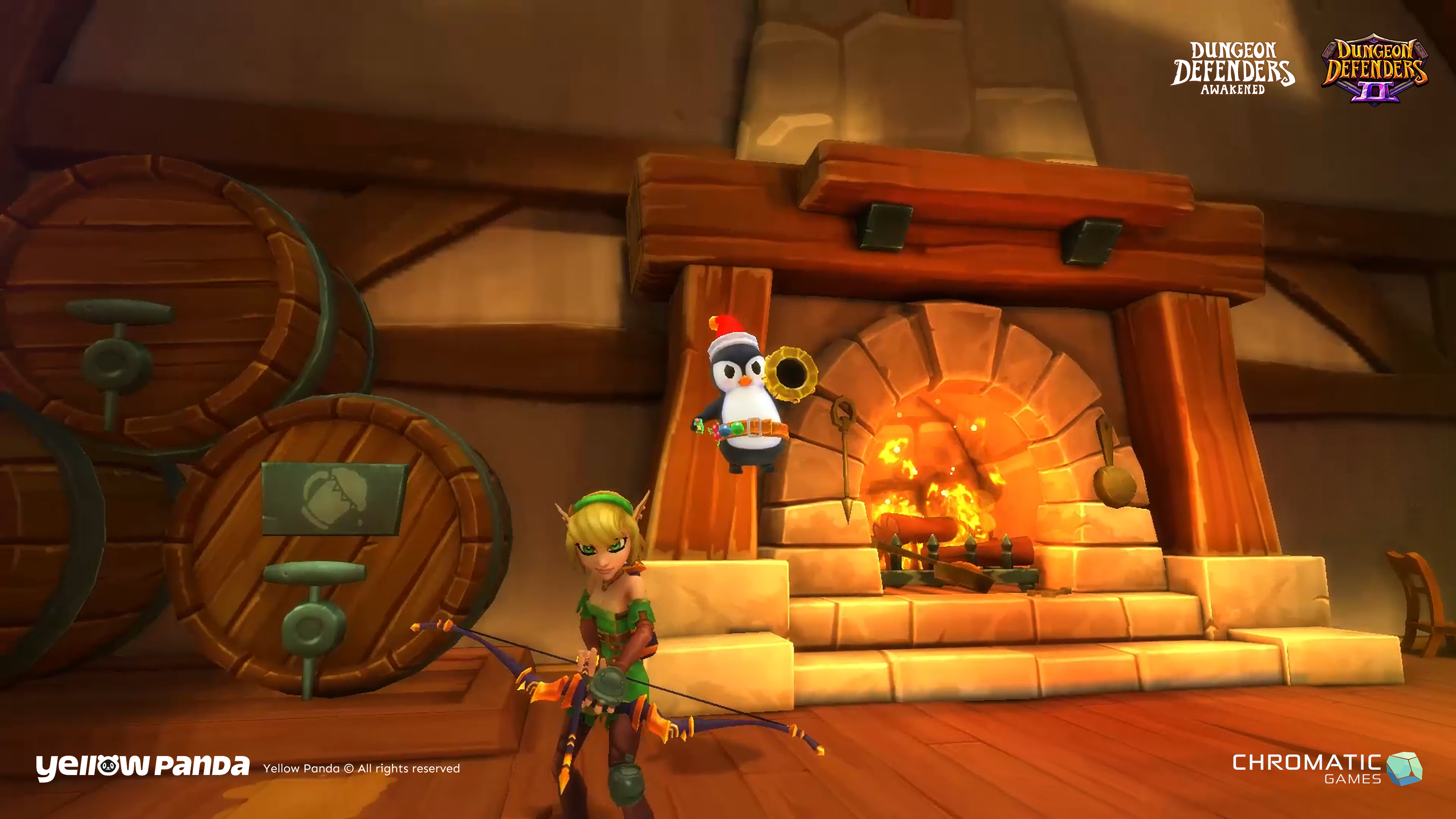 Dungeon Defenders 2 Penguin Pet Character 3D Model detail 1
