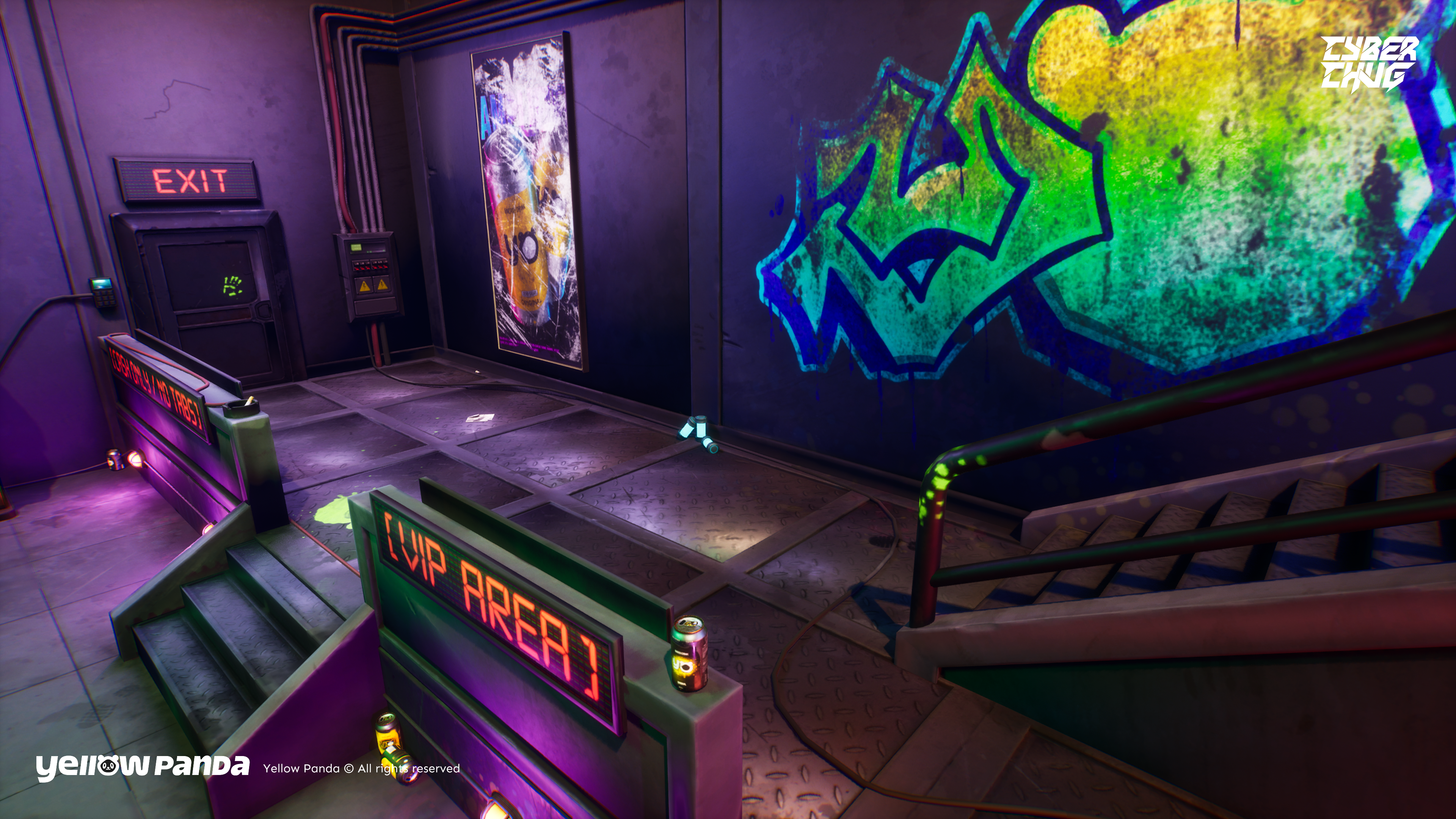 Yellow Panda 3D Cyber Chug Environment hero