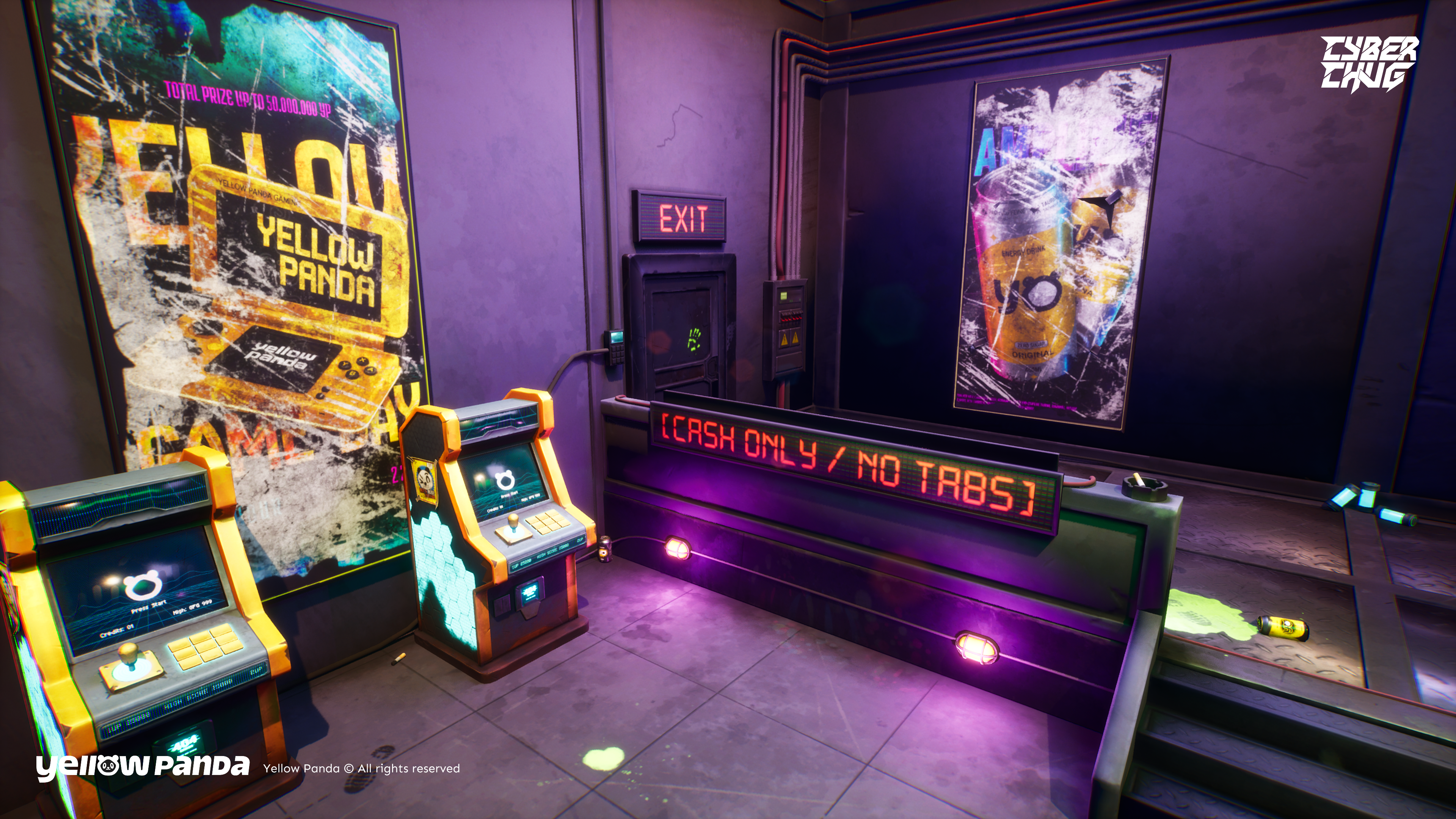 Yellow Panda 3D Cyber Chug Environment 1