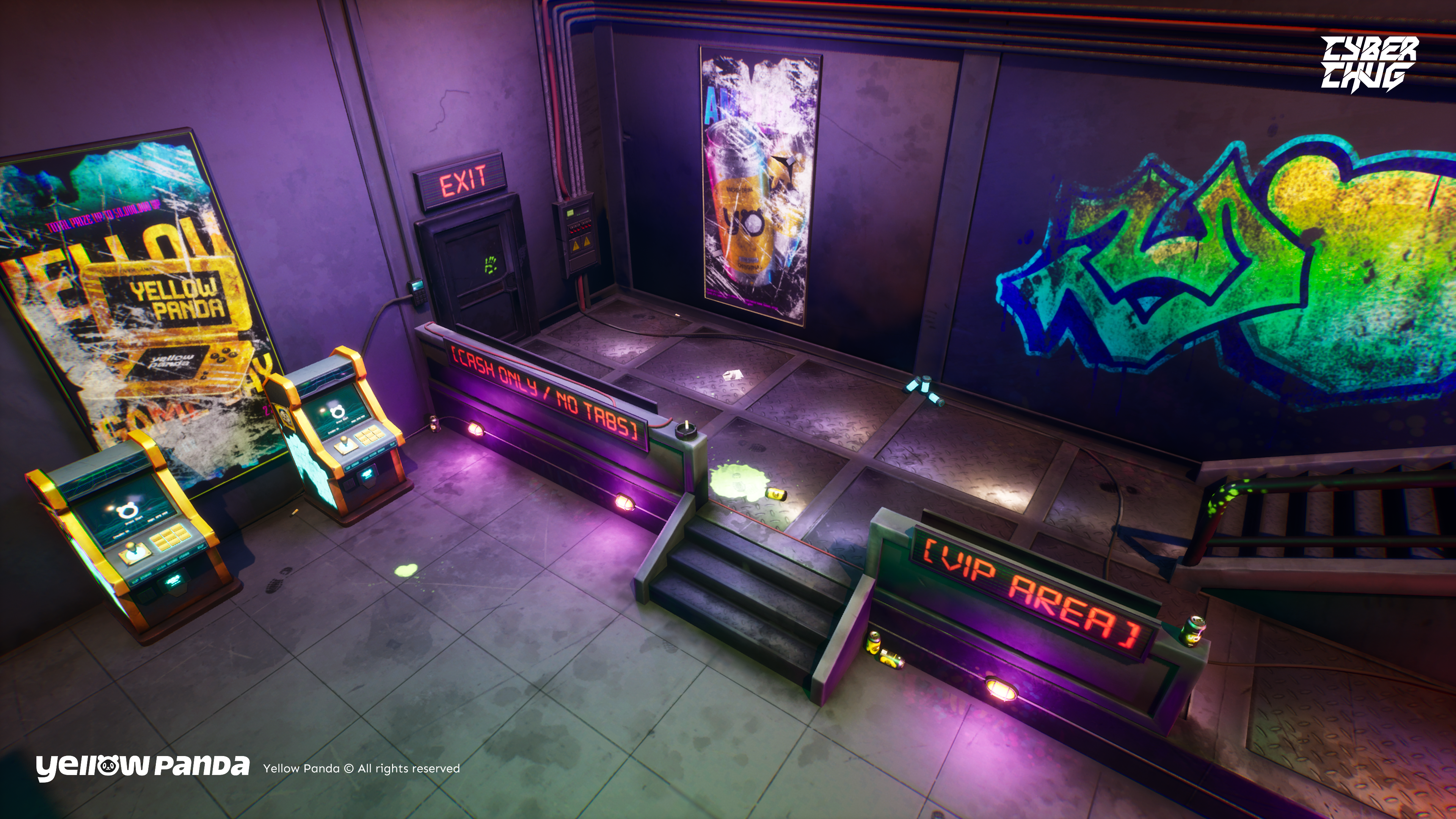 Yellow Panda 3D Cyber Chug Environment 2