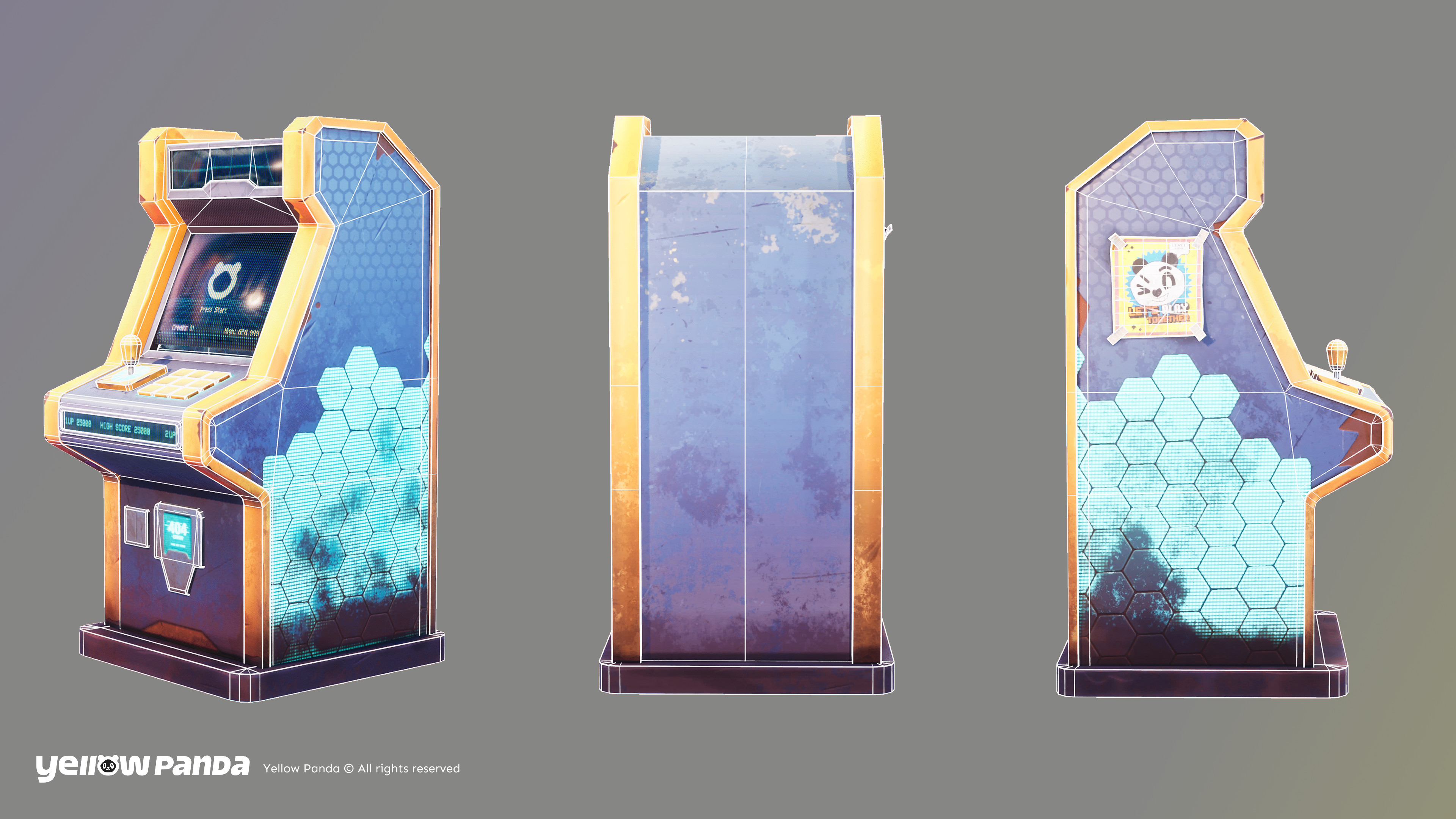 3D Arcade Machine Render