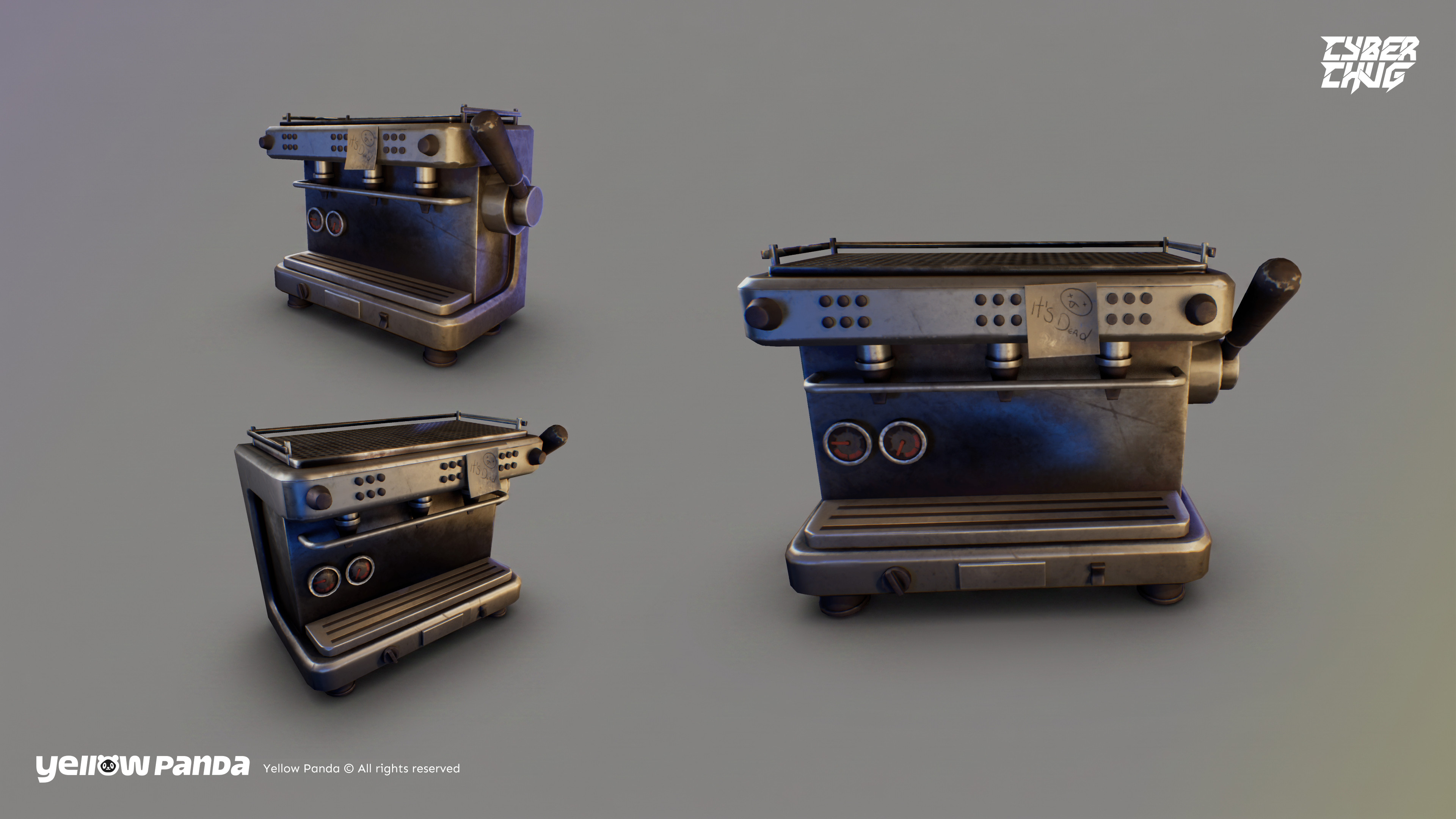 3D Cyber Chug Can Prop Render